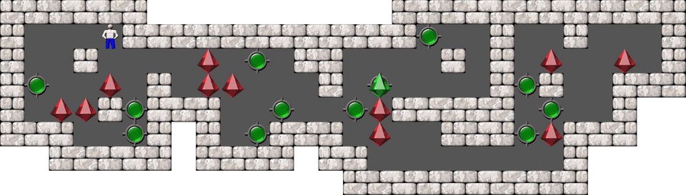 Sokoban 12 Blocks level 19